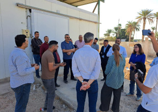 وزارة الزراعة و الهيدرولوجيين الفلسطينيين ومؤسسة التعاون و ادارة المشروع الهولندي في زيارة الى جمعية المشروع الانشائي العربي.