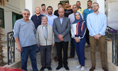 زيارة محافظ محافظة أريحا والاغوار د.حسن حمايل لجمعية المشروع الانشائي العربي